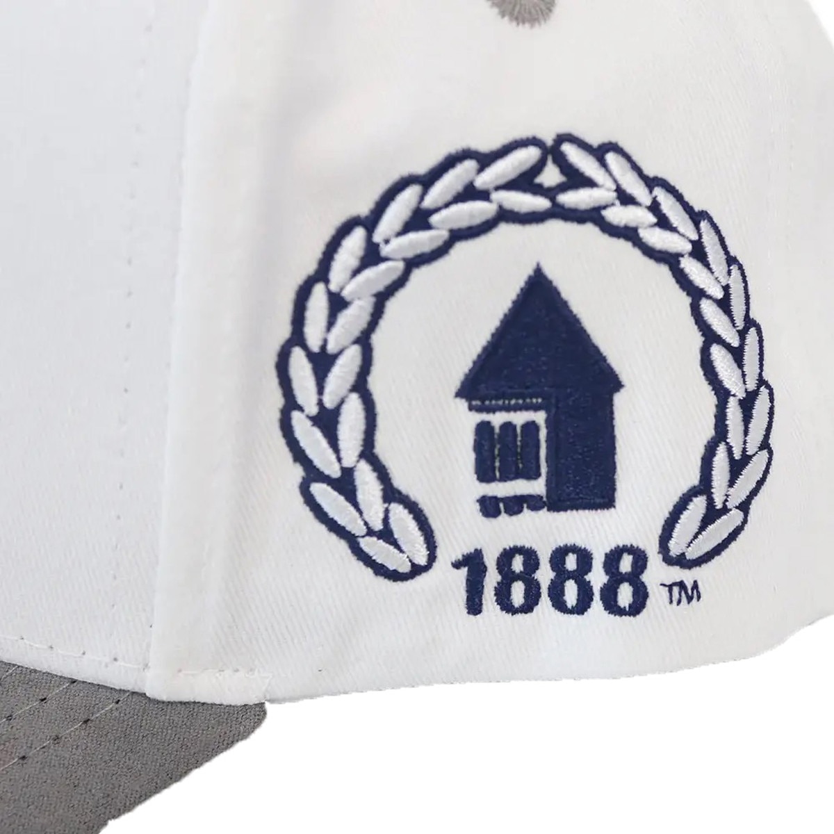 Utah State Retro Jumping Bull Logo Woodn Grail Cap White
